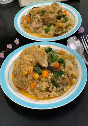 Hình của món Xôi sườn non.