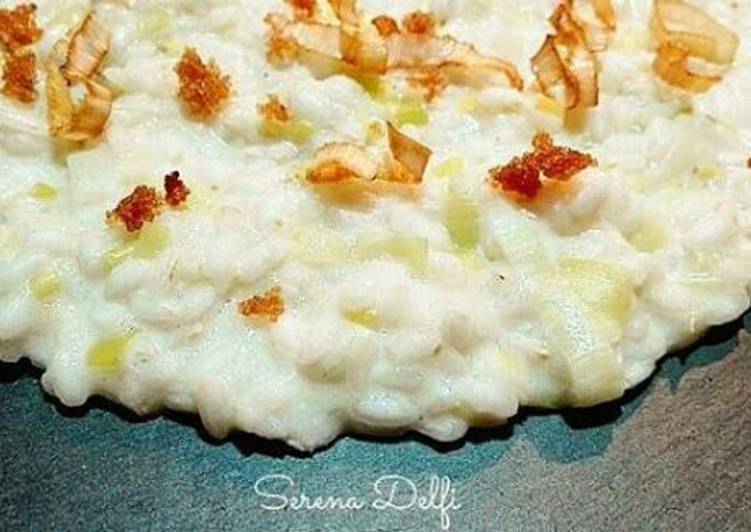 Risotto porri e uova di aringa