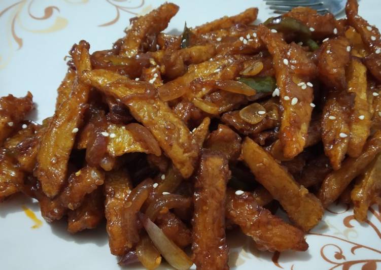 Recipe of Yummy Honey chilli potatoes