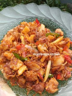 Foto resep Oseng mandai sambel terasi