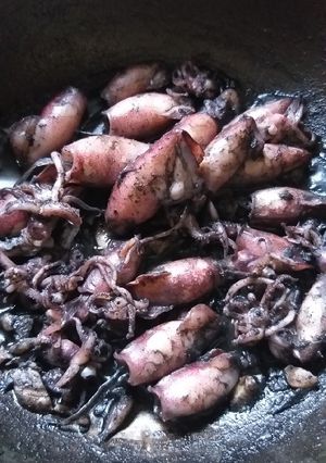Foto resep Cumi item