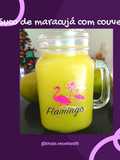 Suco de maracujá com couve