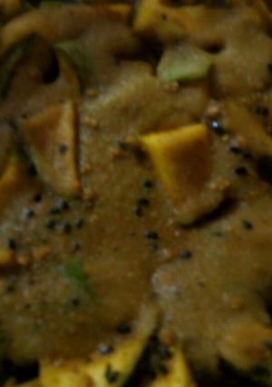 A picture of Mango pickle in punjabi style.