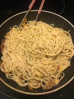 Foto resep Pasta carbonara (bacon)