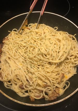 Foto resep Pasta carbonara (bacon)