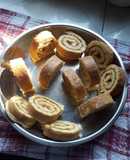 Pionono relleno con dulce de leche