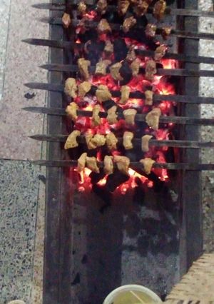 A picture of B.b cue beef Tikka boti.