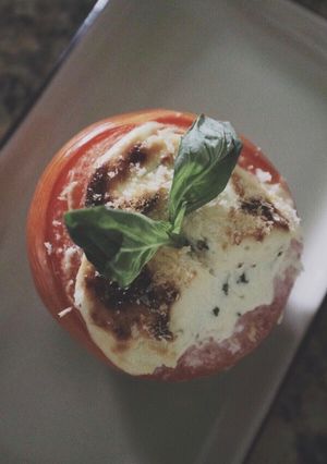 A picture of Goat Cheese Stuffed Roasted Tomatoes.