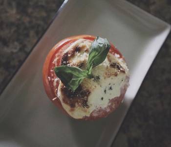Easy Fast Cooking Goat Cheese Stuffed Roasted Tomatoes Savory Delicious