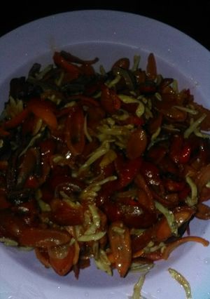 Foto resep Tumis kulit melinjo teri nasi