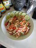 Thai Papaya Salad (Som Tum) Without a Mortar and Pestle