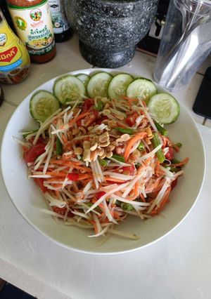 รูปของ ตำไทย แบบไม่ใช้ครก