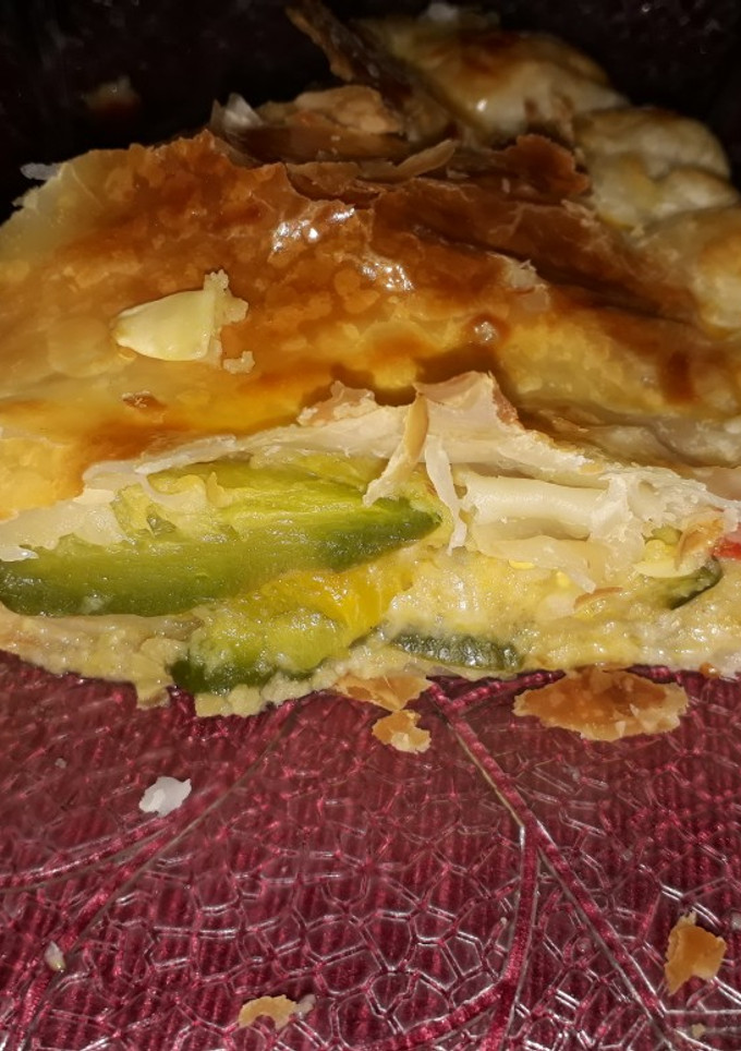 Una foto de Tarta de zapallitos verdes 😋