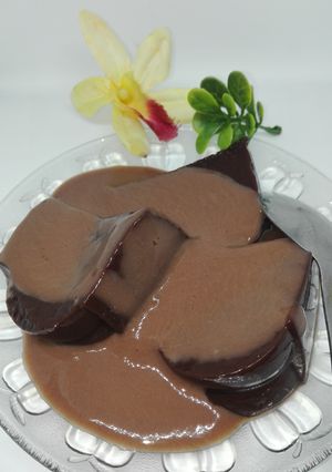 Foto resep Puding Coklat Nutrijell vla Coklat