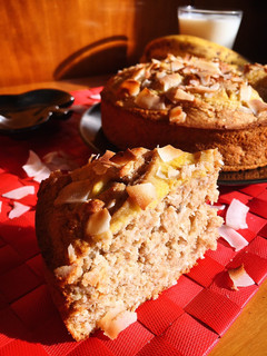 Una foto de Banana bread de coco