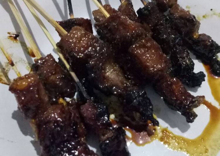 Sate sapi ala kadarnya