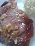 Bisteca de porco assada agridoce