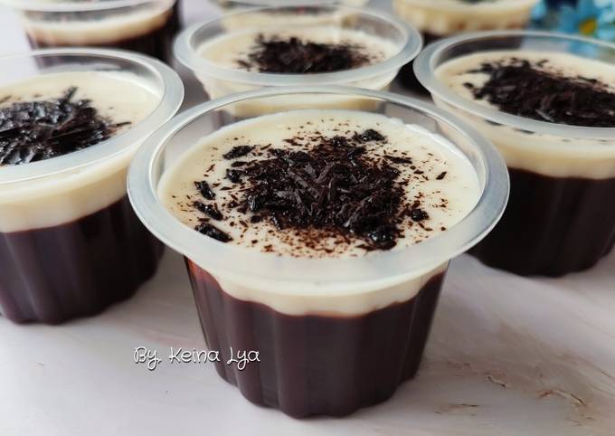 Resep Puding Coklat Nutrijell Vla Vanila Oleh Keina Lya Cookpad