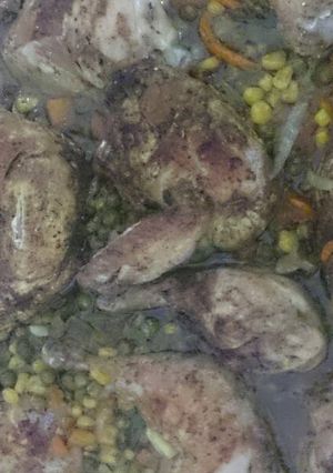 صورة لوصفة صينية دجاج بالخضار