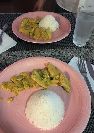 Una foto de Pollo a la naranja