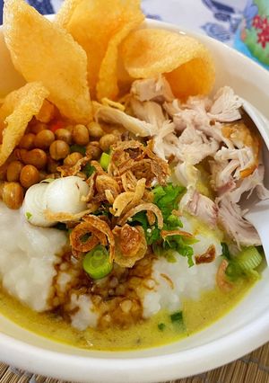 Foto resep Bubur Ayam Kuah Santan