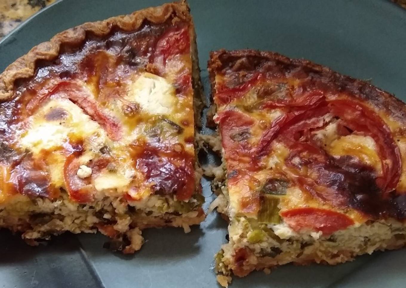 Roasted Tomato & Leek Quiche