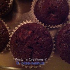 A picture of Brownie bites (with Walnuts!).