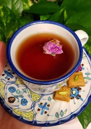 صورة لوصفة شاي الزعفران