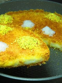 صورة لوصفة كنافه بالقشطه الكذابه