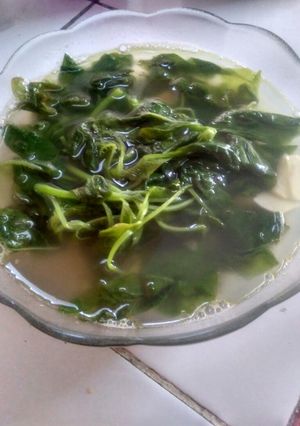Foto resep 12.Sayur bayam bening