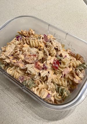 A picture of Chicken Pasta Salad.