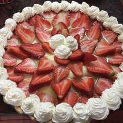 Una foto de Tarta de frutillas