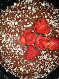 Decoración torta de chocolate de caja