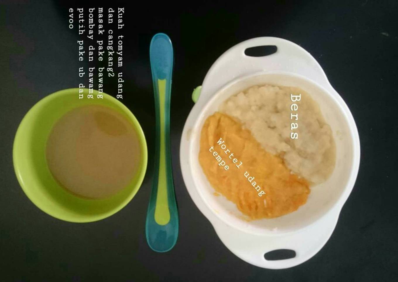 Bubur soup tomyam 6+