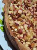 Tarta de manzana con cacahuate