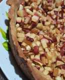 Tarta de manzana con cacahuate