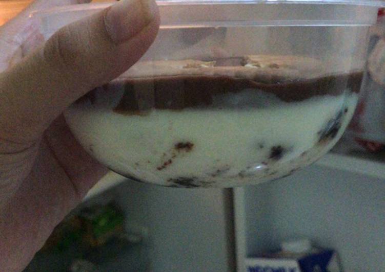 Resep masakan Pudding oreo lapis regal | Langkah Membuat Pudding oreo lapis regal Yang Enak dan Simpel