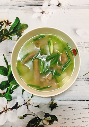 Hình của món Canh Bí Xanh Nấu Đuôi Heo.