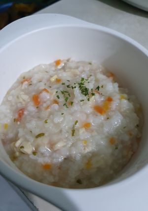 Foto resep Nasi tim ayam wortel