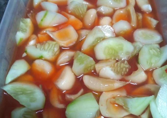 Cara Gampang Membuat 117. Asinan Salak dan Timun Anti Gagal