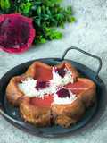 Bingka Bakar Buah Naga | Khas Melayu Kepri
