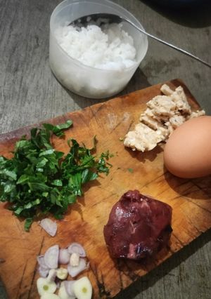 Foto resep Hati ayam,telur,dan tempe bayam(menu mpasi)