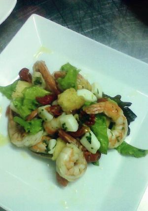 صورة لوصفة سلطة فواكه البحر،Mix Sea Food Salad