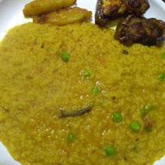 Mung dal khichdi A picture of Mung dal khichdi.