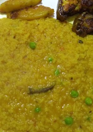 A picture of Mung dal khichdi.