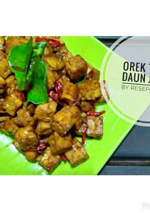 Foto resep Orek Tempe Daun Jeruk