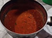 Una foto de salsa de avellanas