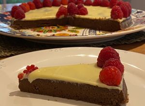 Una foto de Pastel de chocolate sin gluten