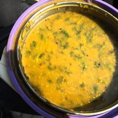 A picture of Dal and palak.