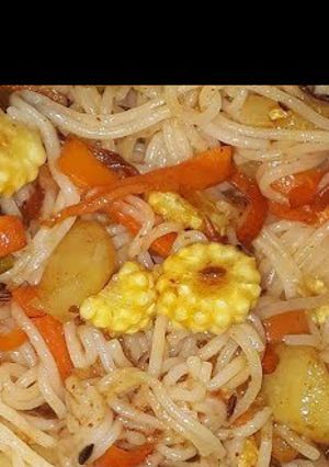 A picture of Vermicelli semiya upma.